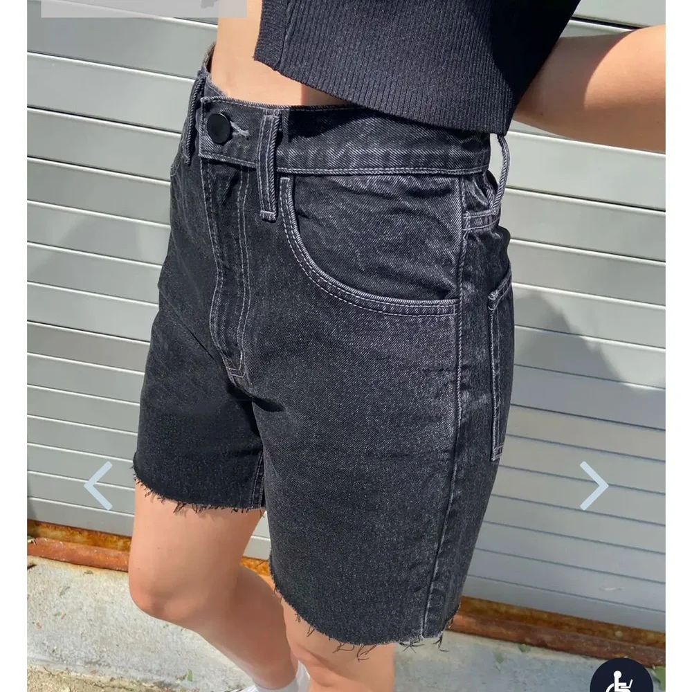 OAK + FORT Black Denim Shorts - Picture 3 of 7